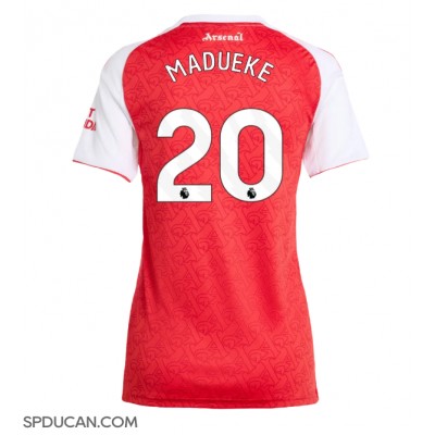 Zenski Nogometni Dres Arsenal Noni Madueke #20 Domaci 2025-26 Kratak Rukav Zenski Nogometni Dres Arsenal Noni Madueke #20 Domaci 2025-26 Kratak Rukav
